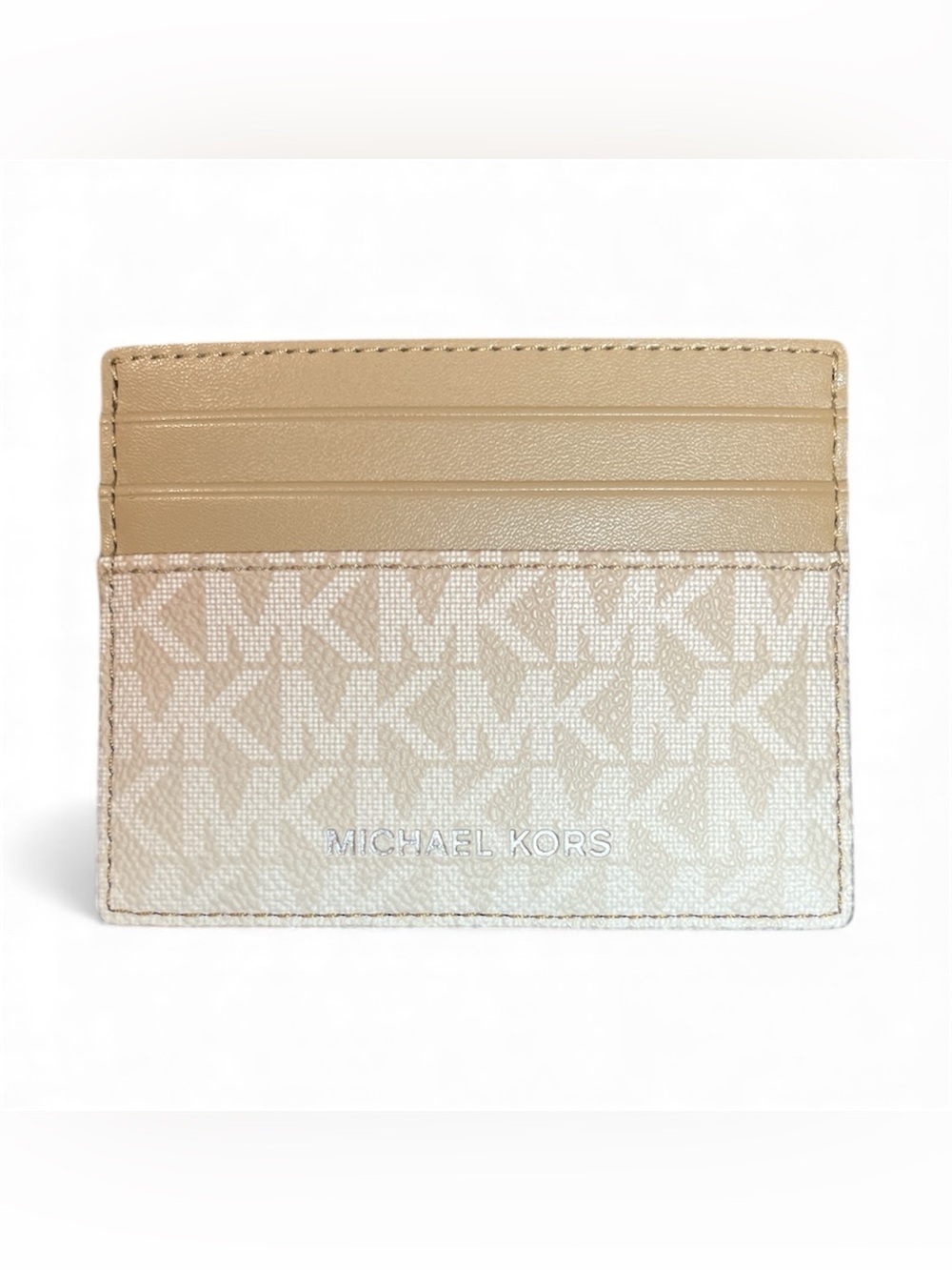 Michael Kors Cooper Ombre Logo Husk Card Case Slim Wallet NWT
